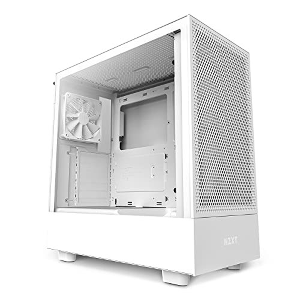 NZXT H5 FLOW MID-TOWER CASE - WHITE CC-H51FW-01