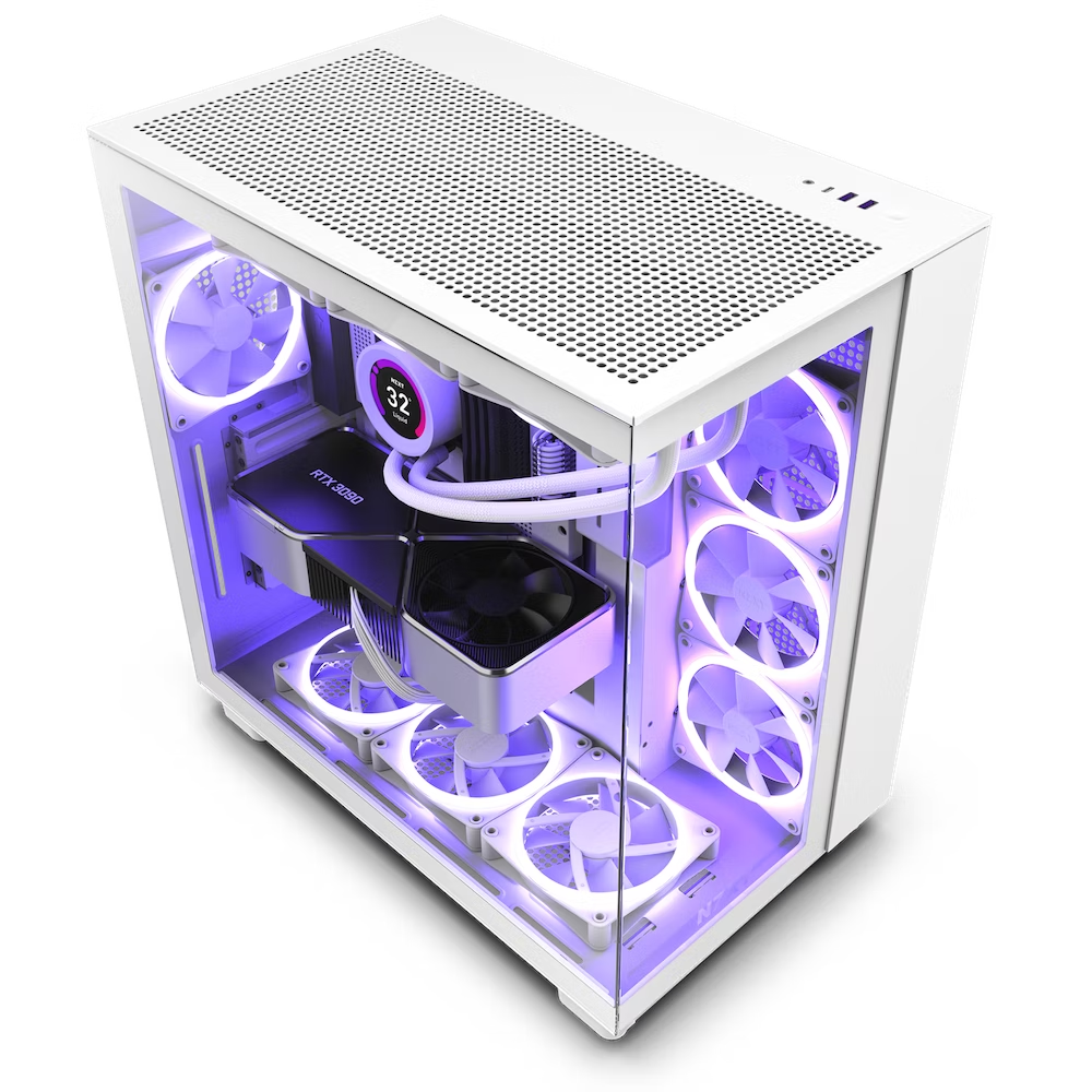 NZXT H9 FLOW MID-TOWER CASE - WHITE -CM-H91FW-01