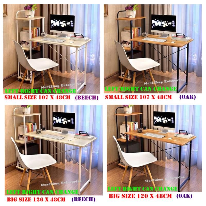 New Office Computer Laptop Wooden De End 1 3 2020 12 15 Am New Office Computer Laptop Wooden Desk Study Table With Book Shelf