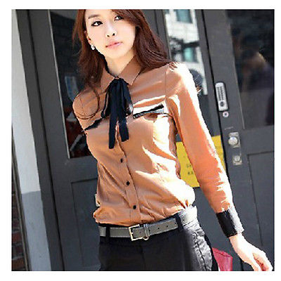 New Office Lady On Down Shirt Fo End 4 12 2018 8 23 Pm New Office Lady On Down Shirt Formal Business Tops Blouse Fr