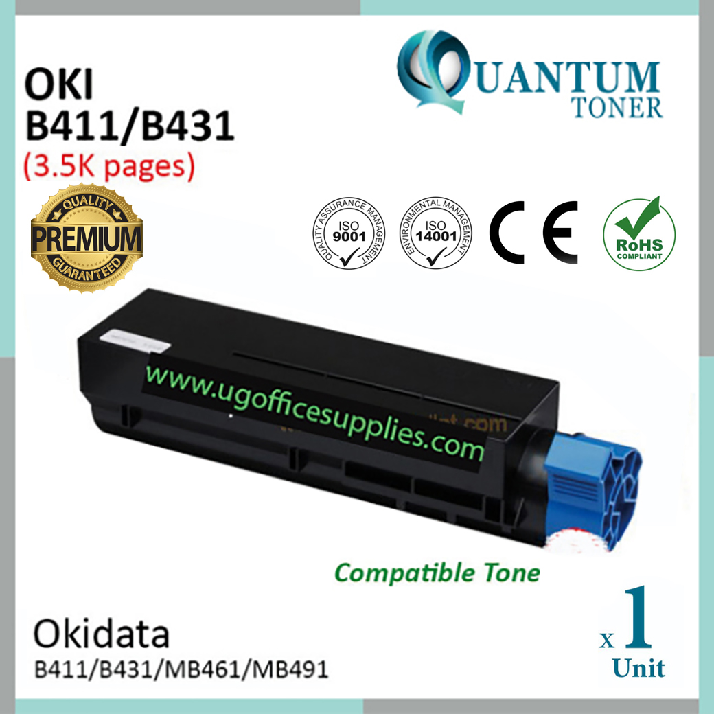 OKI B411 B431 44574703 Black Compatible Toner