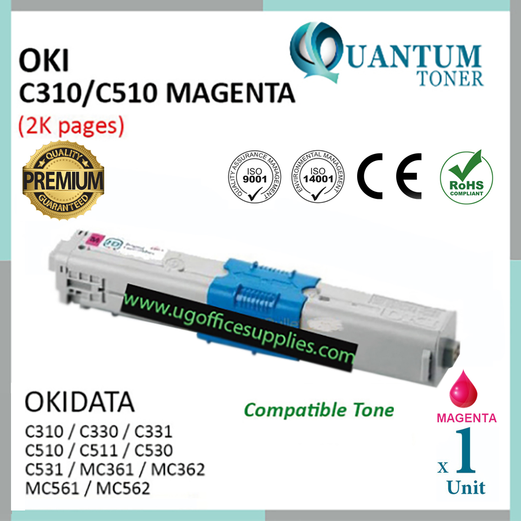 OKI C310 C510 44469818 Magenta Compatible Toner