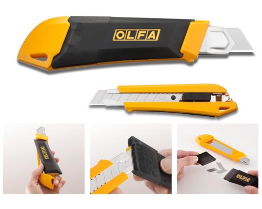 OLFA DL-1 Cutter With A Blade Snapper/Disposal Case-Auto Lock
