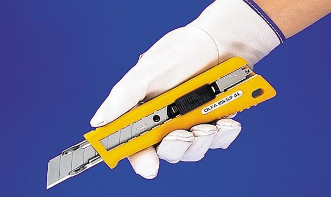 OLFA NL-AL Anti Slip Elastomer Grip Cutter-Auto Lock