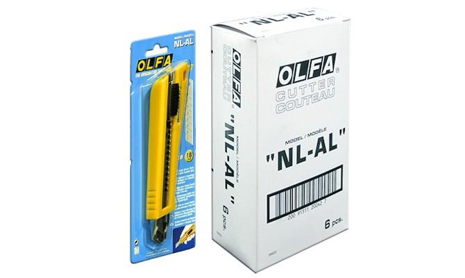 OLFA NL-AL Anti Slip Elastomer Grip Cutter-Auto Lock