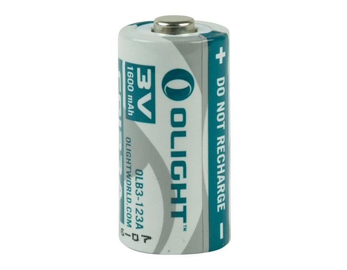 Olight CR123 CR123A 1600mAh Lithium Battery (3V)