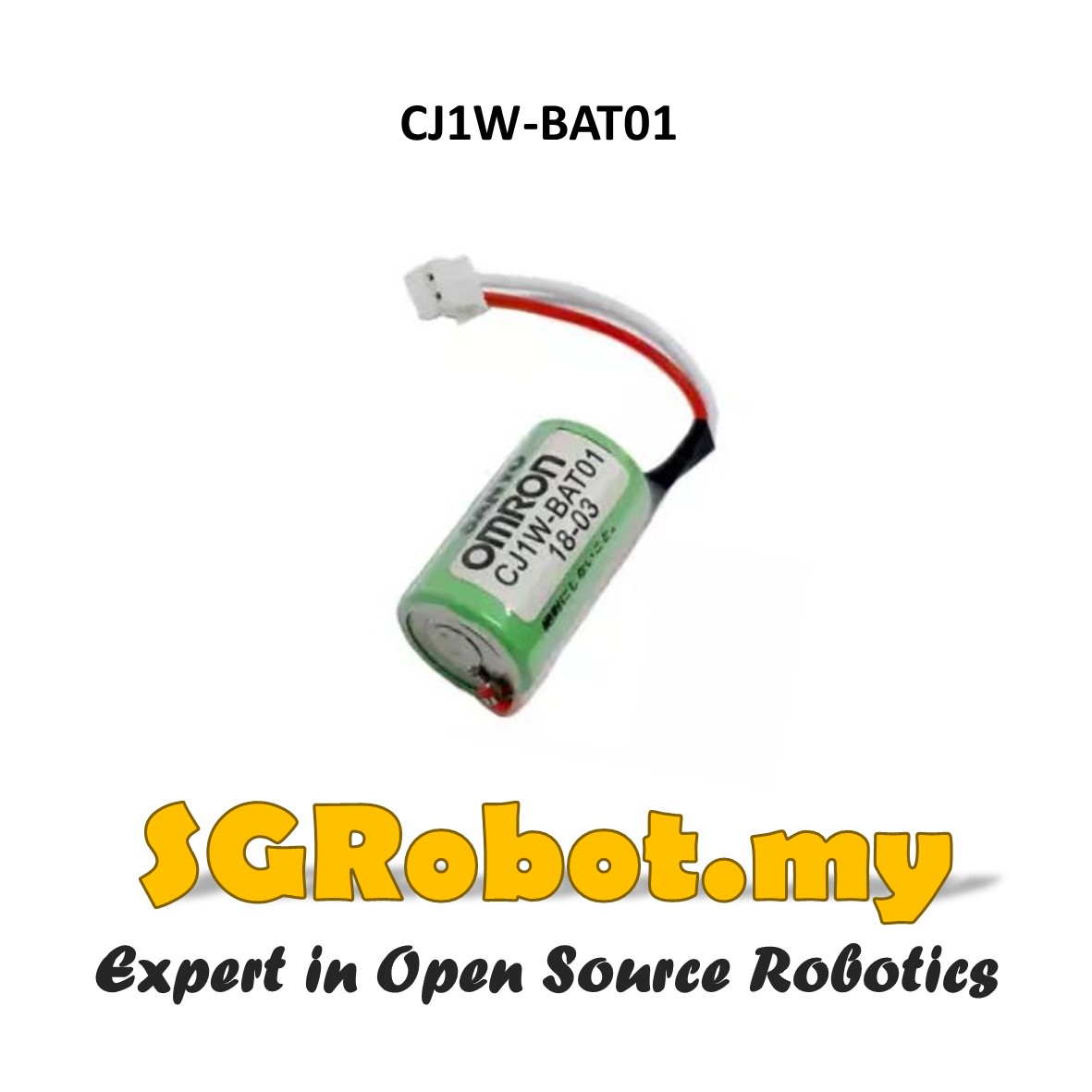 OMRON CJ1W-BAT01 CP1H CP1L CJ1M 3V PLC Lithium Battery w/ Plug
