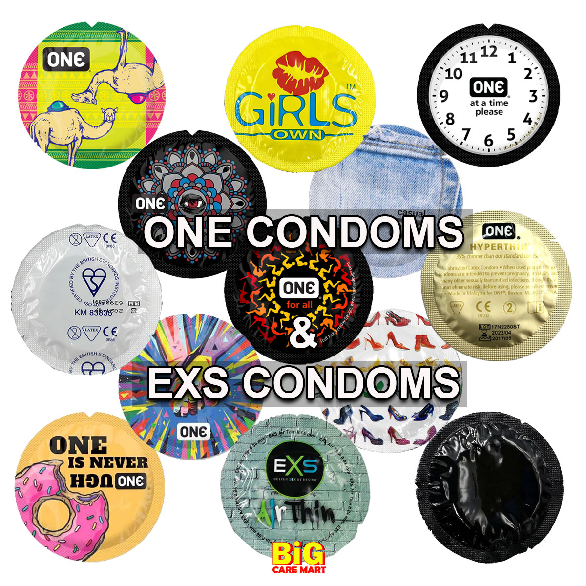 One Condom + EXS Condoms 18pieces (M (end 4/21/2021 439 PM)
