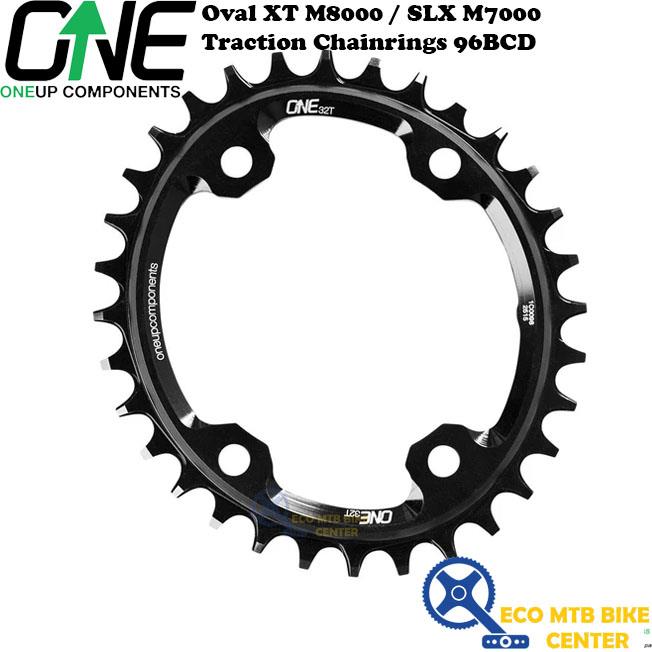 ONEUP COMPONENTS Oval XT M8000 / SLX M7000 Traction Chainrings 96BCD