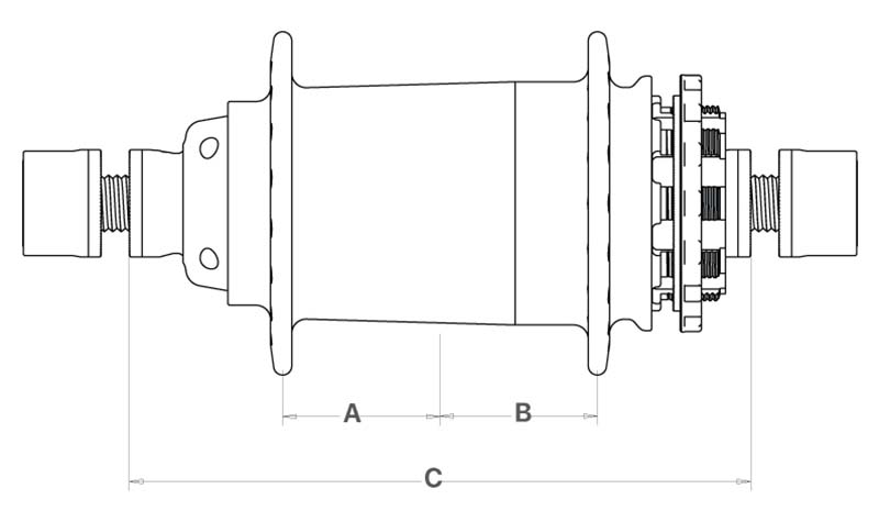 Bmx clearance hub width