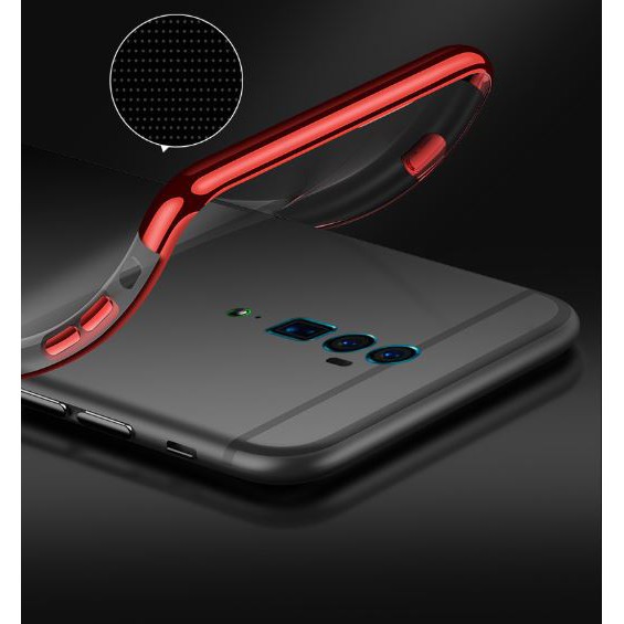 Oppo Reno 10x Zoom Soft Rubber Laser Plating Ultra Slim Super HD Phone Case Co