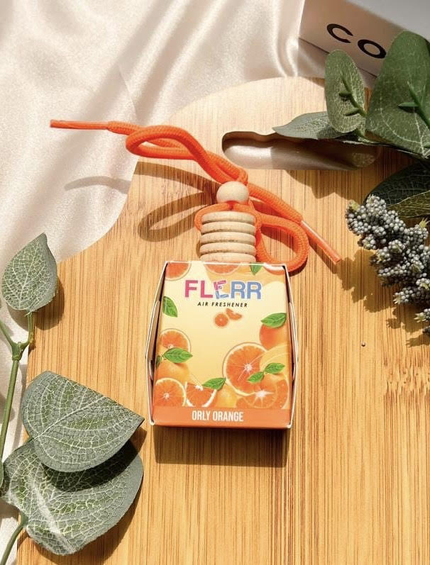 Orange Car Air Freshener by Fleur (end 1/6/2023 1138 AM)