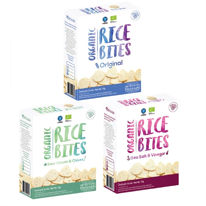 Organic Rice Bites Sour Cream  &amp; Chives Organic Rice Cracker