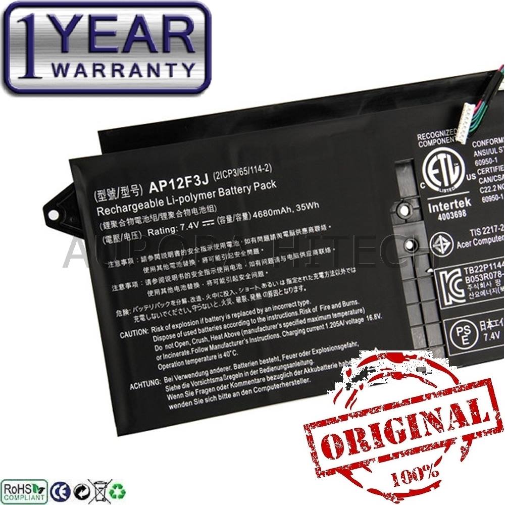 Original Acer Aspire S7-393 AP12F3J (2ICP3/65/114-2) Laptop Battery