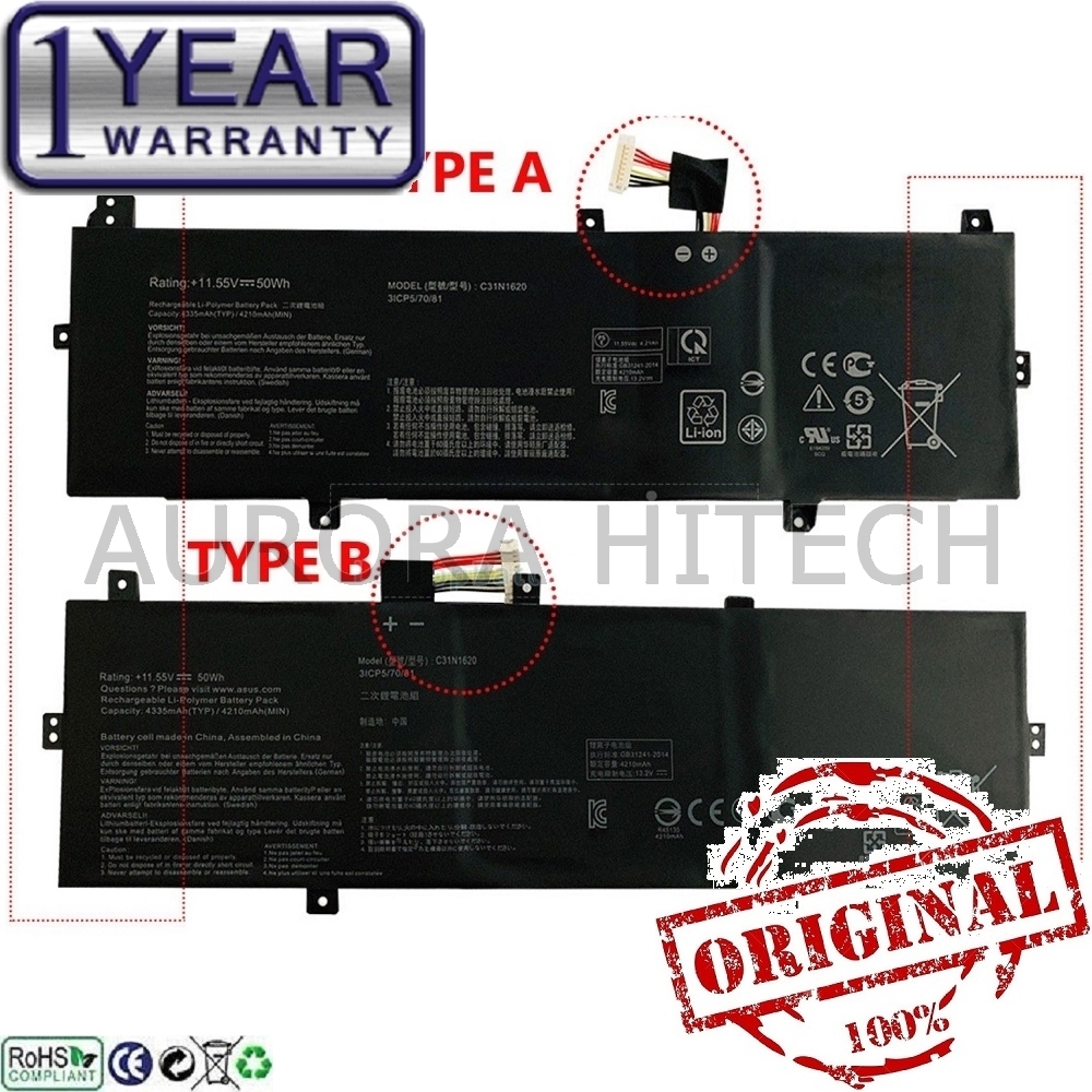 Original Asus UX430UA-2B UX430UA-2C UX430UN UX430UN-1A Battery