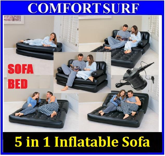 Original Comfort Quest 5 In 1 Inflata End 2020 7 32 Pm Original Comfort Quest 5 In 1 Inflatable Air Sofa Bed Mattress W Pump