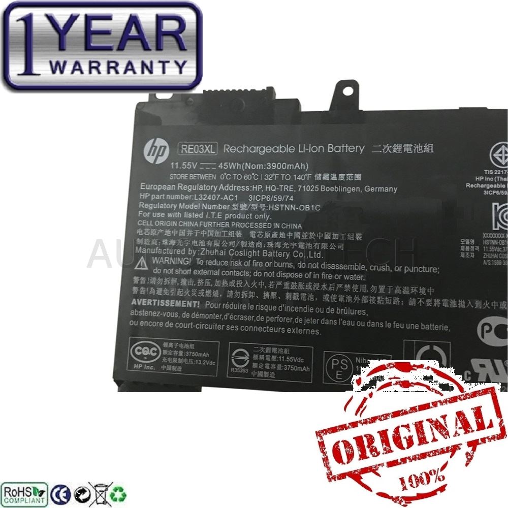 Original HP ProBook 455 G6 445R G6 445 G6 450 G6 3C Laptop Battery