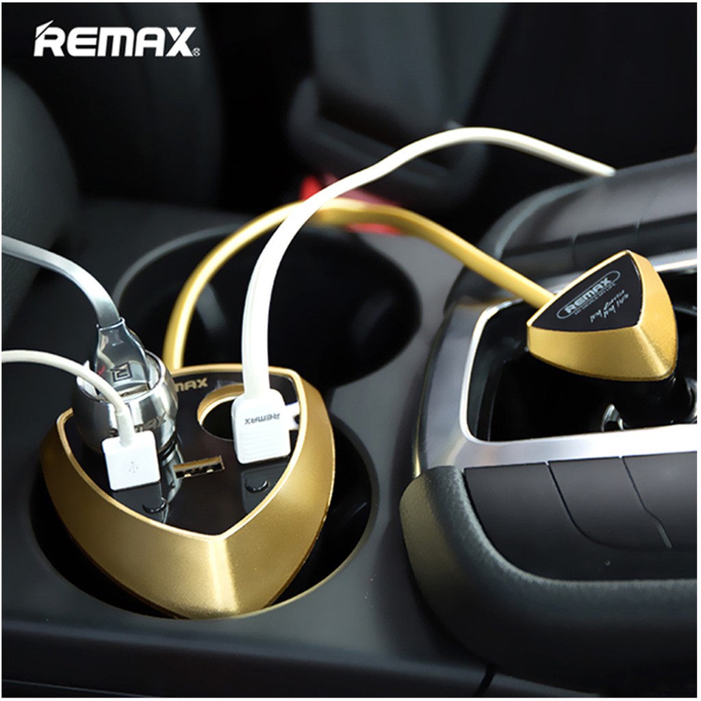 Original Remax 3.4A Fast Charge Smart Car Charger With 3USB CR-3XP