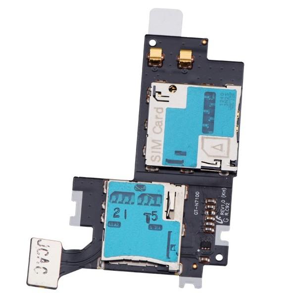 ORIGINAL SIM Memory Card Holder Flex Ribbon Samsung Note 2 II N7100
