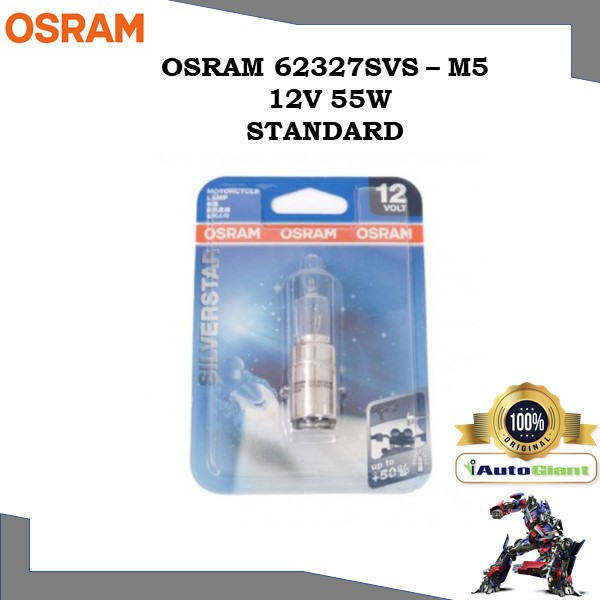 OSRAM 62327SVS - M5 12V 35/35W SILVER STAR LAMPU DEPAN VESPA