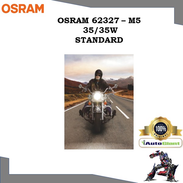 OSRAM 62337 - M5 12V 35/35W STANDARD LAMPU MOTOR DEPAN