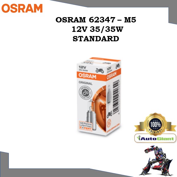 OSRAM 62347 - M5 12V 35/35W STANDARD LAMPU MOTOR DEPAN KRISS