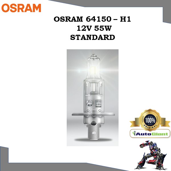 OSRAM 64150 - H1 12V 55W STANDARD LAMPU HALOGEN KERETA