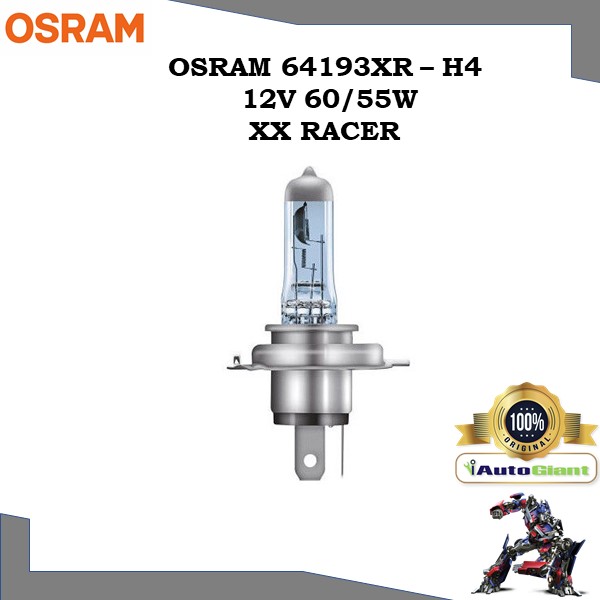 OSRAM 64193XR - H4 12V 60/55W X RACER LAMPU DEPAN
