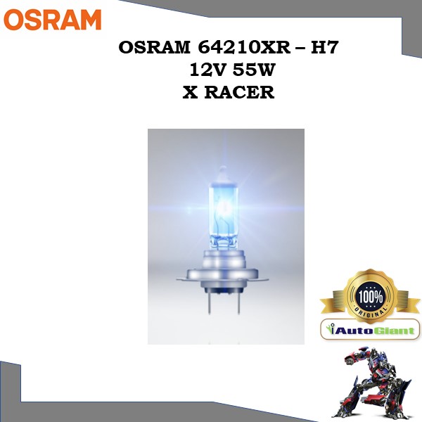 OSRAM 64210XR - H7 12V 55W X RACER LAMPU DEPAN