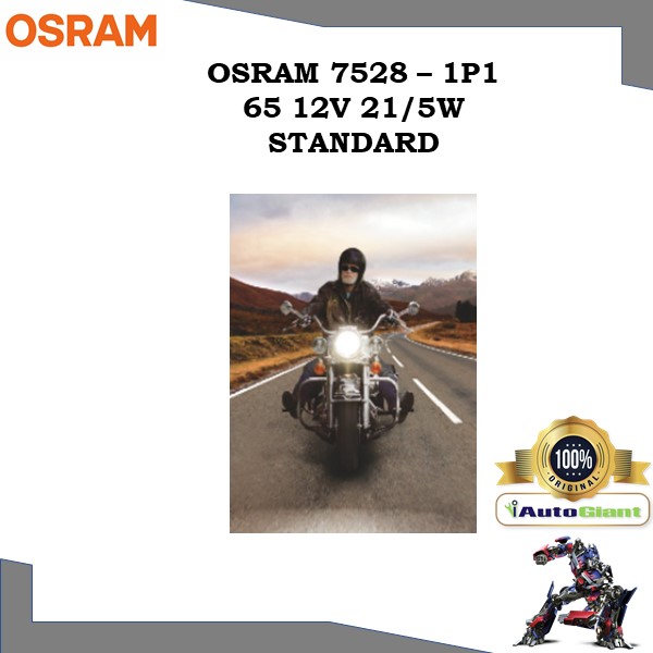 OSRAM 7528 - 1P1 65 12V 21/5W STANDARD LAMPU KERETA HALOGEN