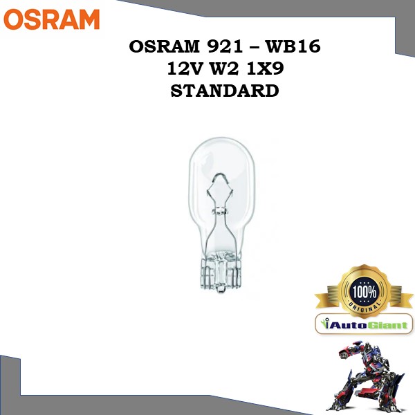 OSRAM 921 - WB16 12V W2.1X9.5D LAMPU BRAKE
