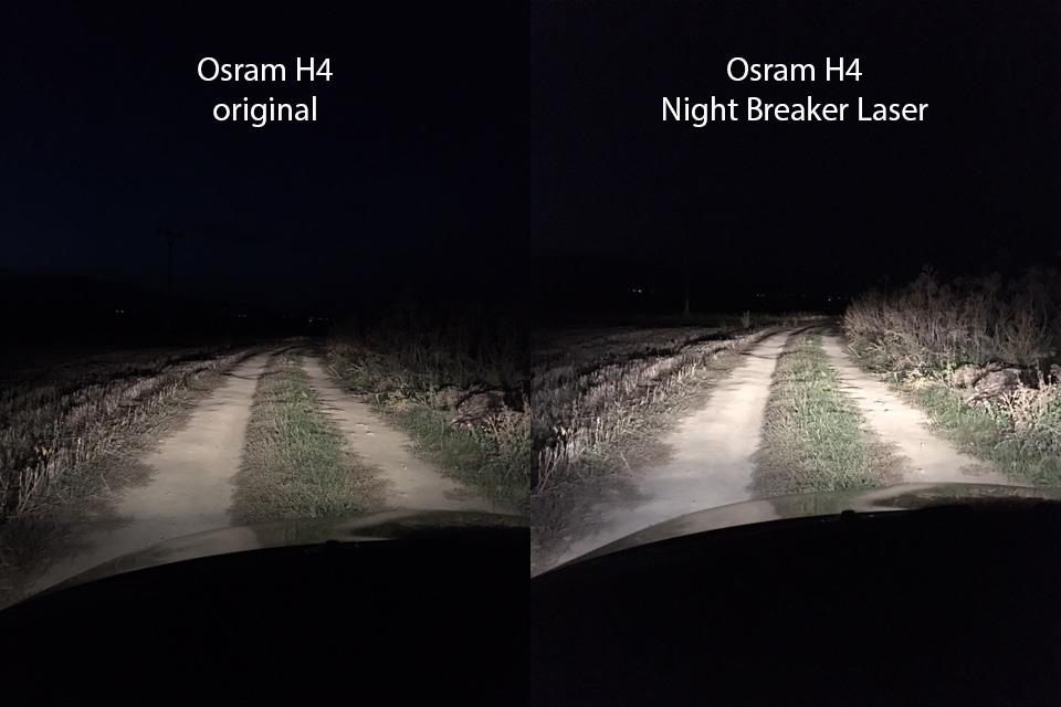 OSRAM Night Breaker Laser H4 +130% Xenon White Headlight Car Bulb