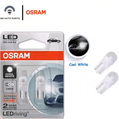 Osram T10 W5W Cool White LED Bulb 4090 6000K 12V (1Set 2pcs)