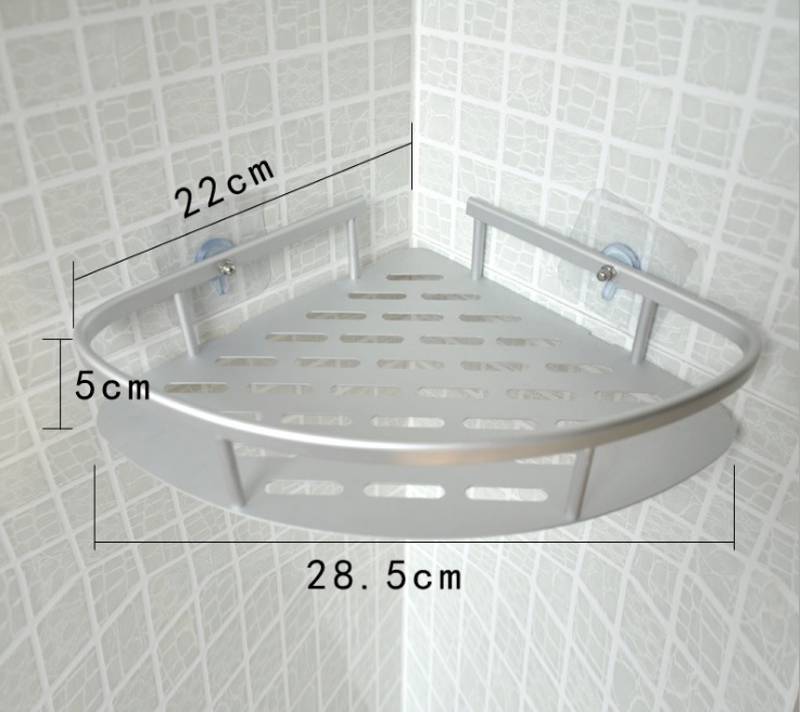 OSUKI Bathroom Corner Shelf Adhesive Aluminium Rack