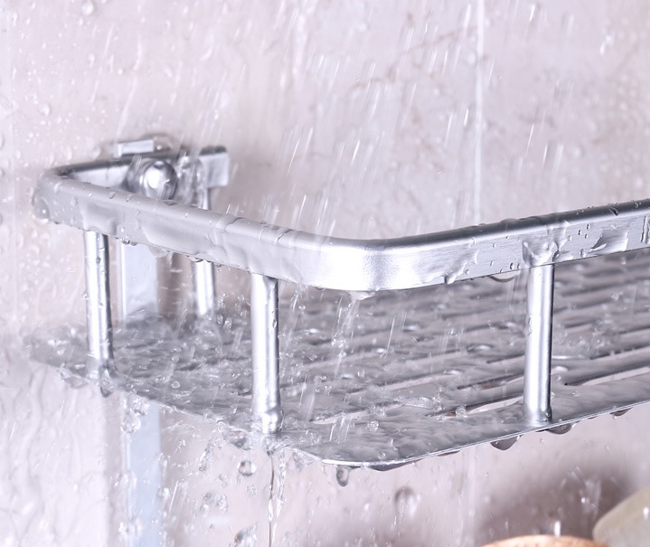 OSUKI Bathroom Shelf Adhesive Aluminium Wall Rack