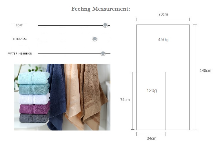 OSUKI Big Bath Towel 100% Cotton (3 in 1) Brown
