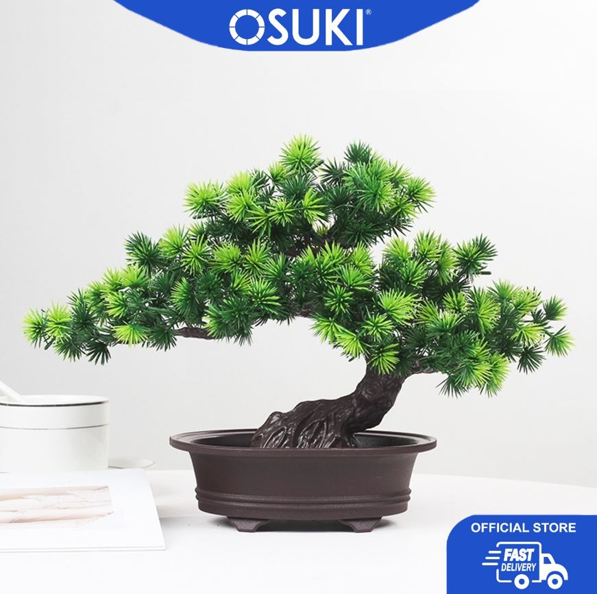 OSUKI Bonsai Tree Artificial Potted Plant 31 x 23 cm - S Model