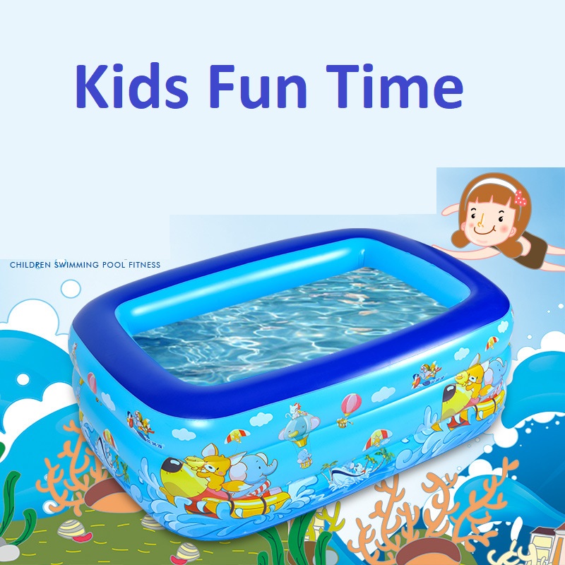 OSUKI Kids Children Swimming Pool 3 Layer (150 x 105cm)