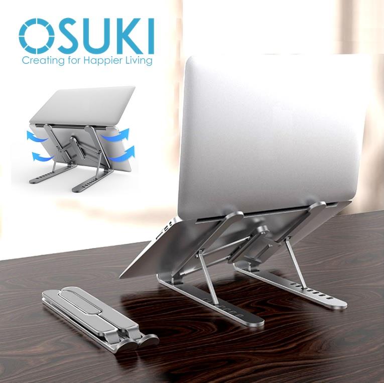 OSUKI Laptop Stand Aluminium Foldable Adjustable 7 Level