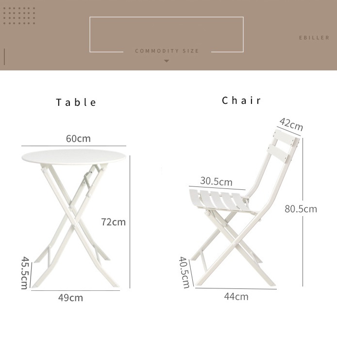 OSUKI Outdoor Garden Table and Chair Set (3 in 1)