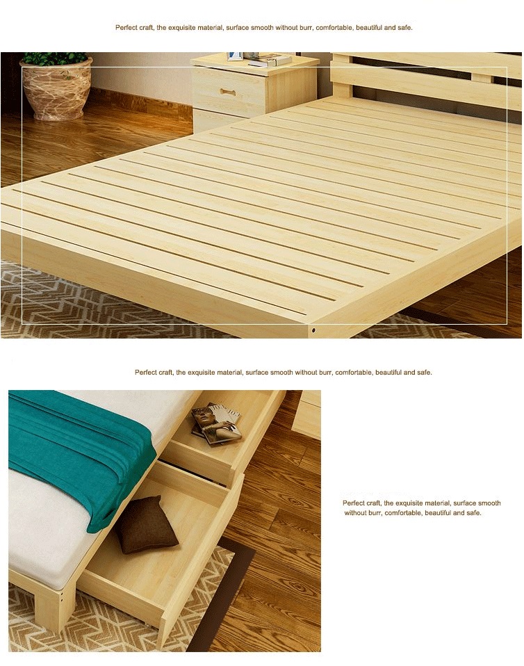 OSUKI Pine Wood Single Size Bed Frame 190 x 90cm