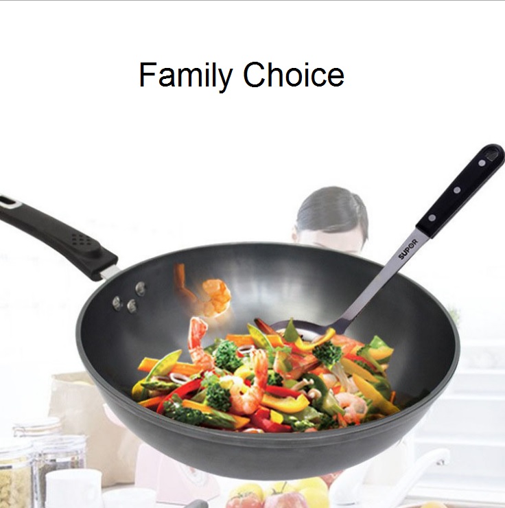 OSUKI Non Stick Cooking Pan 30cm With Glass Cover