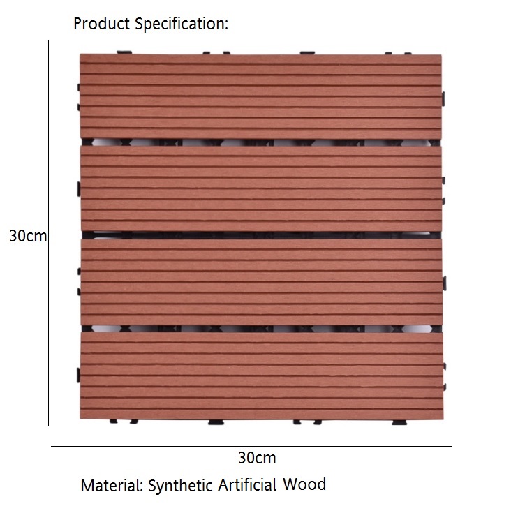 OSUKI Wood Floor Mat 30 x 30cm Synthetic