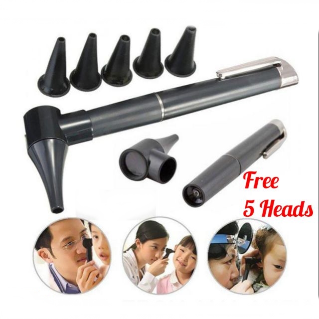 Otoscope with Light Medical Diagnostic Penlight Ear Care Magnifying Lens Clini