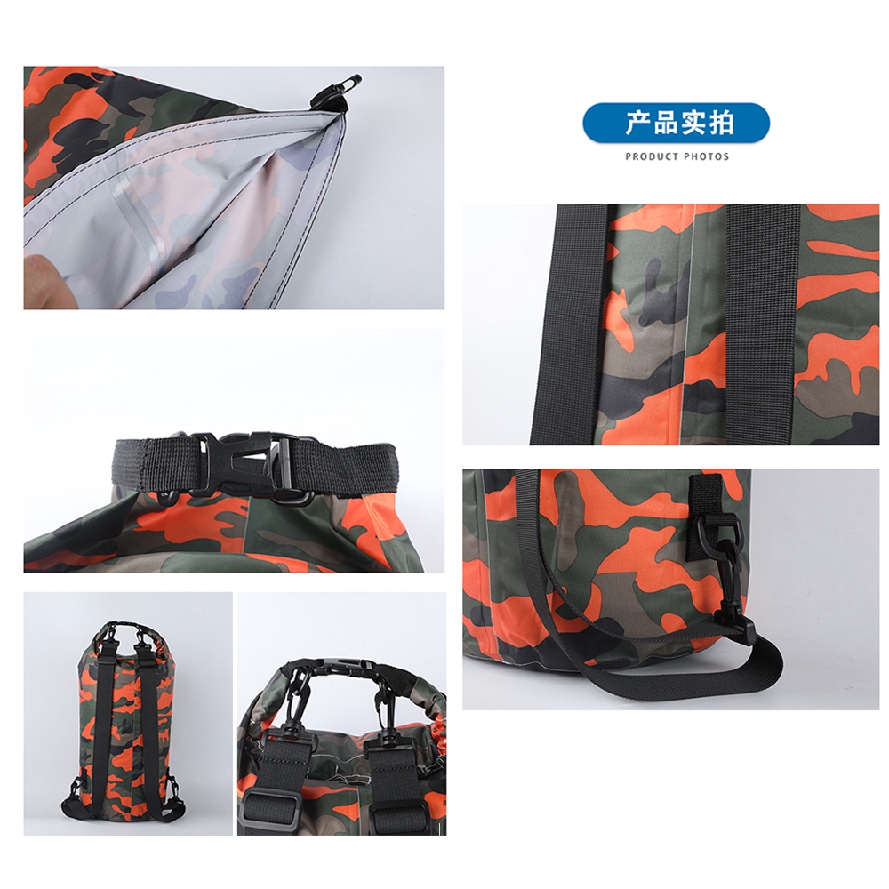 Outdoor Camouflage Waterproof Bag Polyester Shoulder Water Sports Bucket Bag S