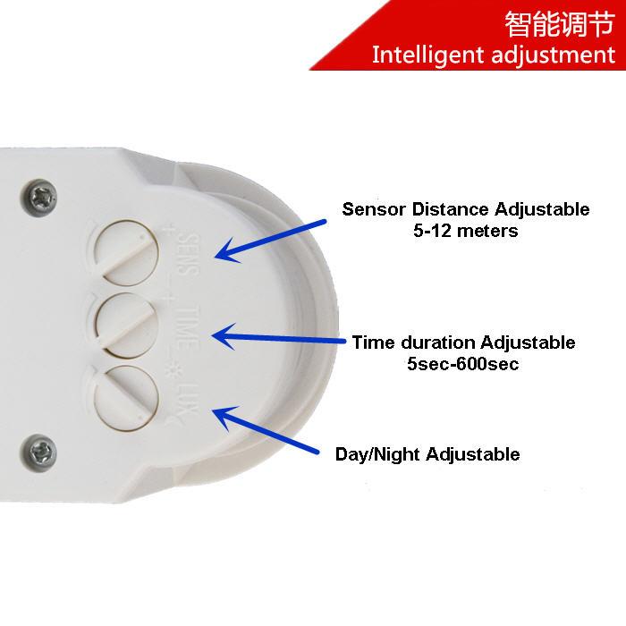 Outdoor Ip44 Waterproof Pir Motion Sensor Light Switch 1pc