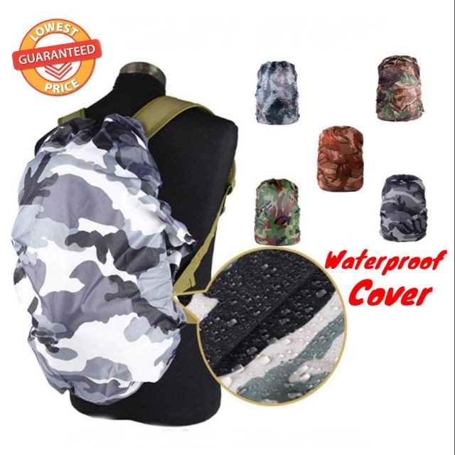 Outdoor Waterproof Backpack Bag Camouflage Anti Dust Rain Cover Rucksack