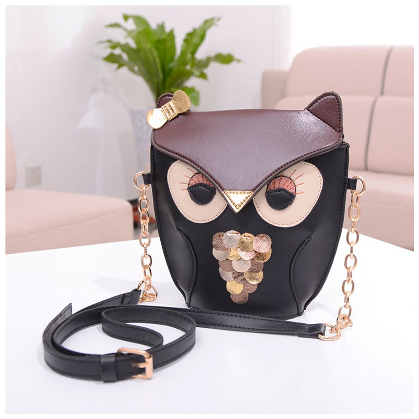 OWL CHAIN SLING Shoulder Handbag Beg Women Bags Sling Bag