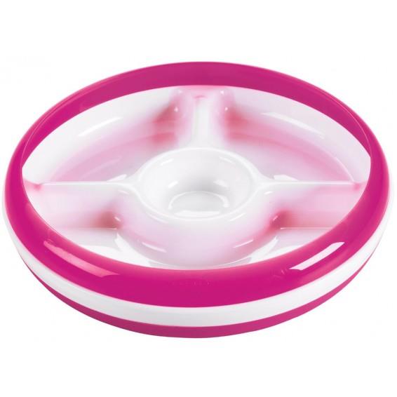 OXO Tot Divided Plate (Pink)