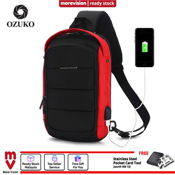 OZUKO Sling Bag USB Charging Crossb (end 4/16/2021 11:56 PM)
